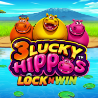 3 Lucky Hippos logo