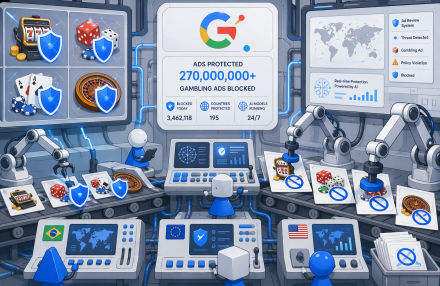 Google blokerer 270 millioner spilannoncer i 2025, mens presset fra myndighederne stiger img