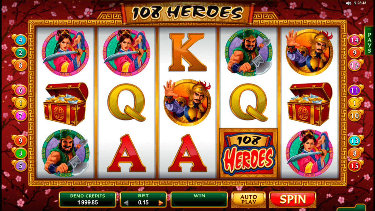108 heroes microgaming casinospil online 