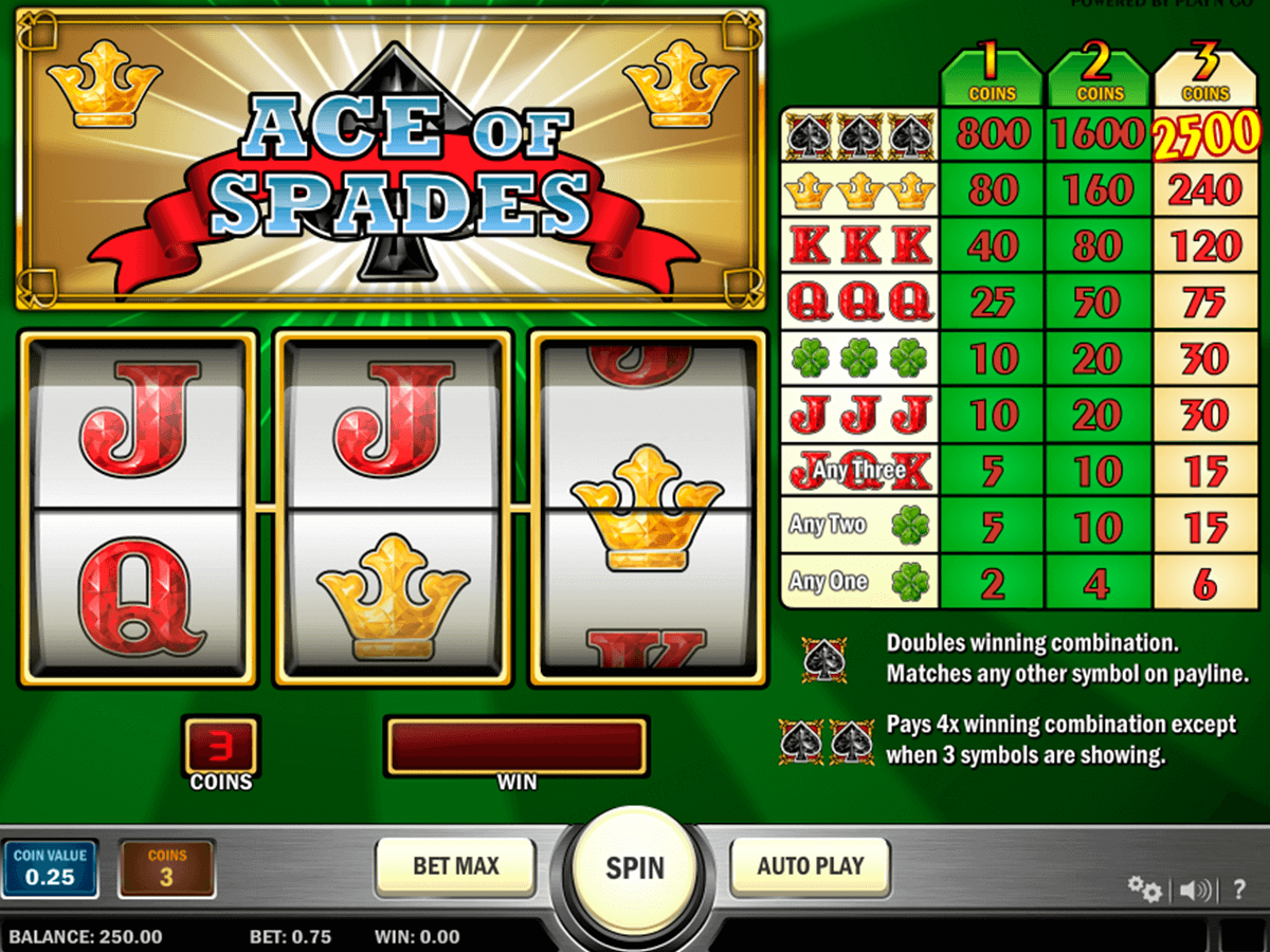 ace of spades playn go casinospil online 