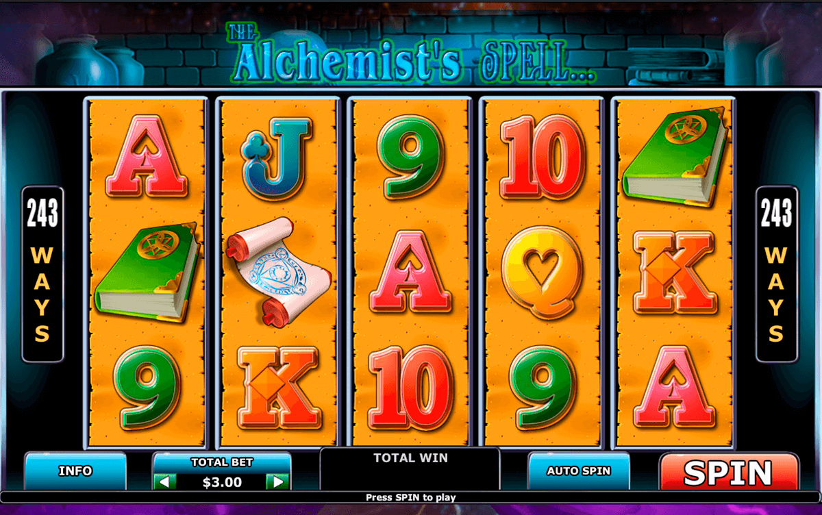 alchemists spell playtech casinospil online 