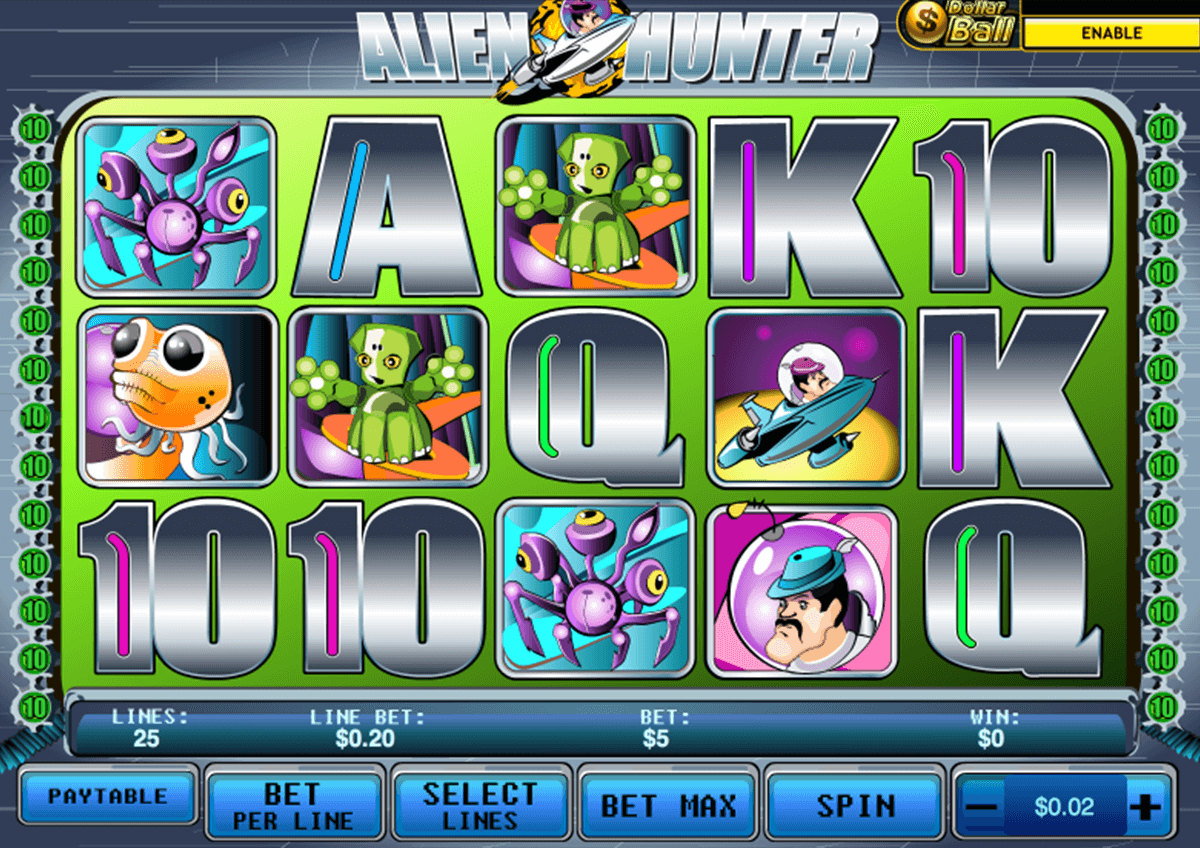 alien hunter playtech casinospil online 