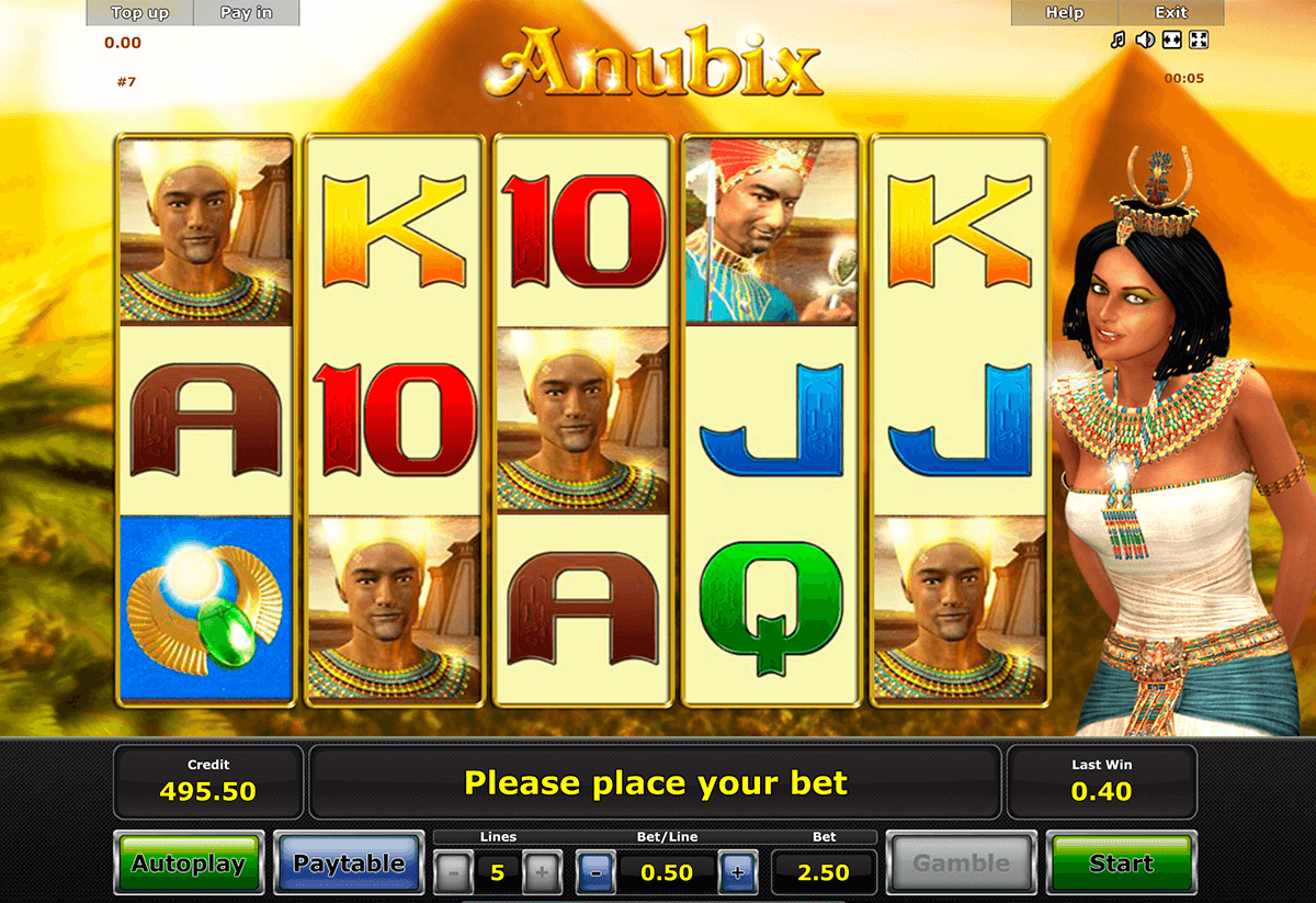 anubix novomatic casinospil online 