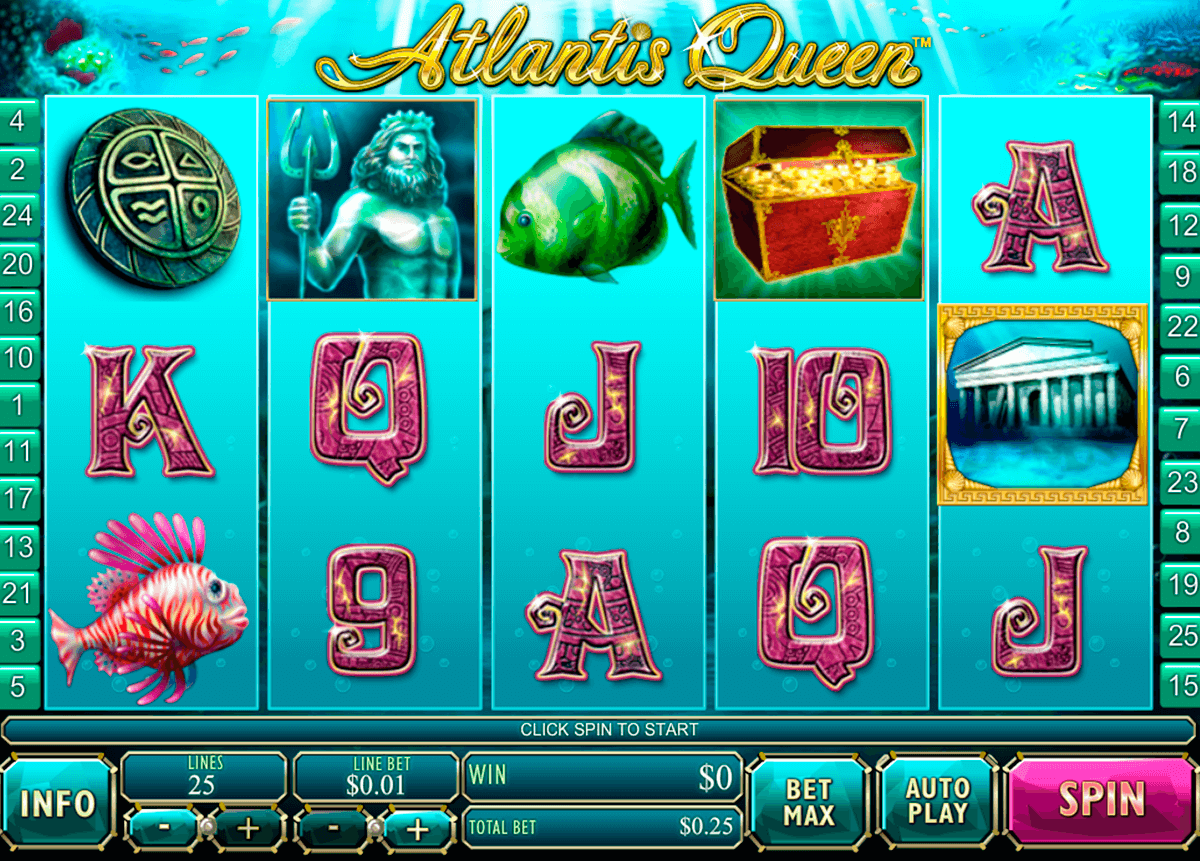 atlantis queen playtech casinospil online 