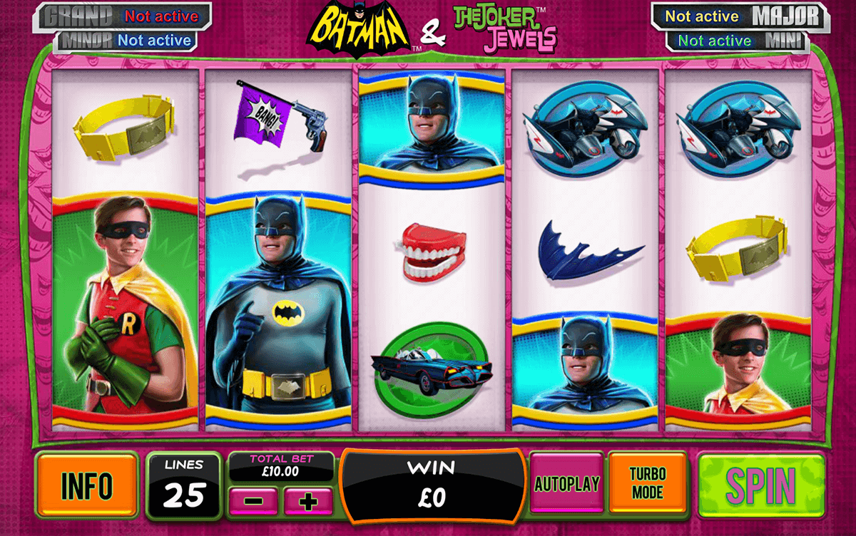 batman the joker jewels playtech casinospil online 
