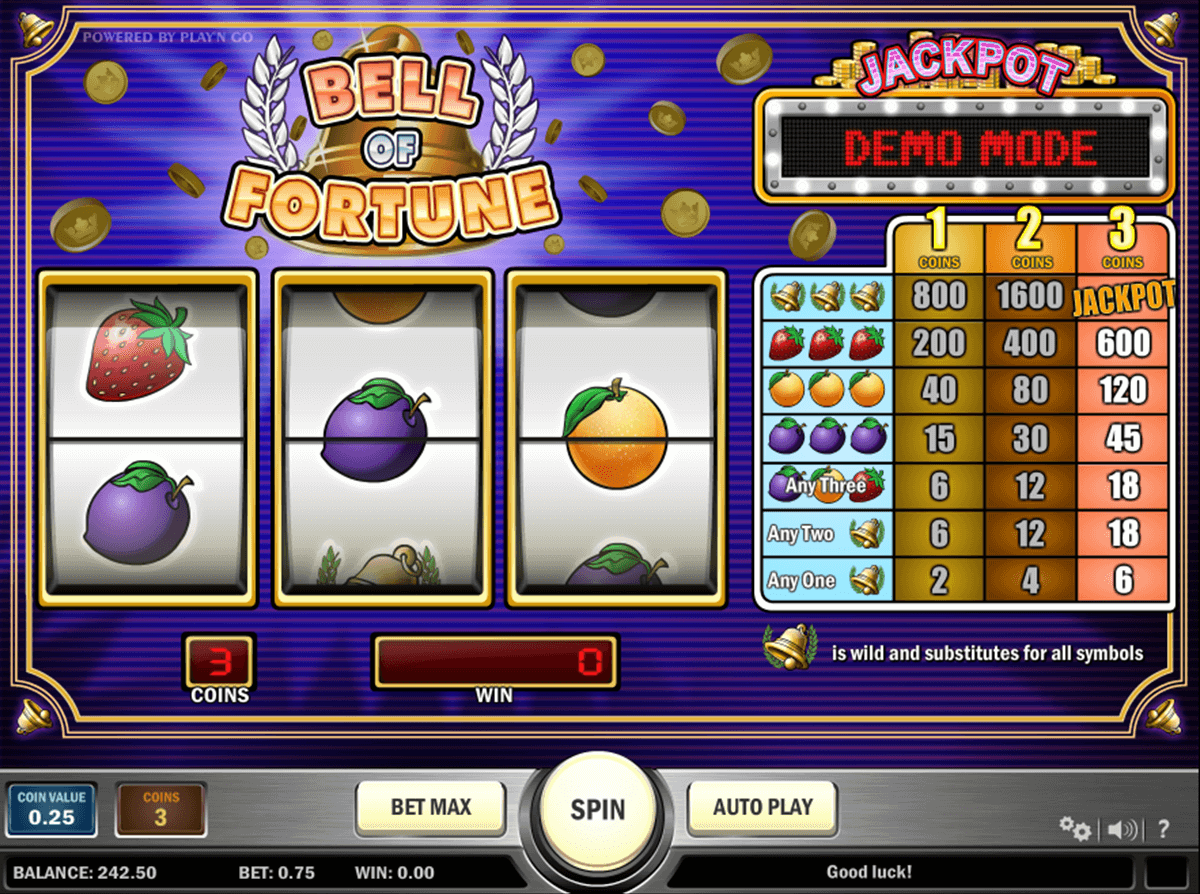 bell of fortune playn go casinospil online 