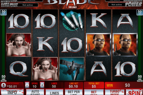 blade 50 lines playtech casinospil online 
