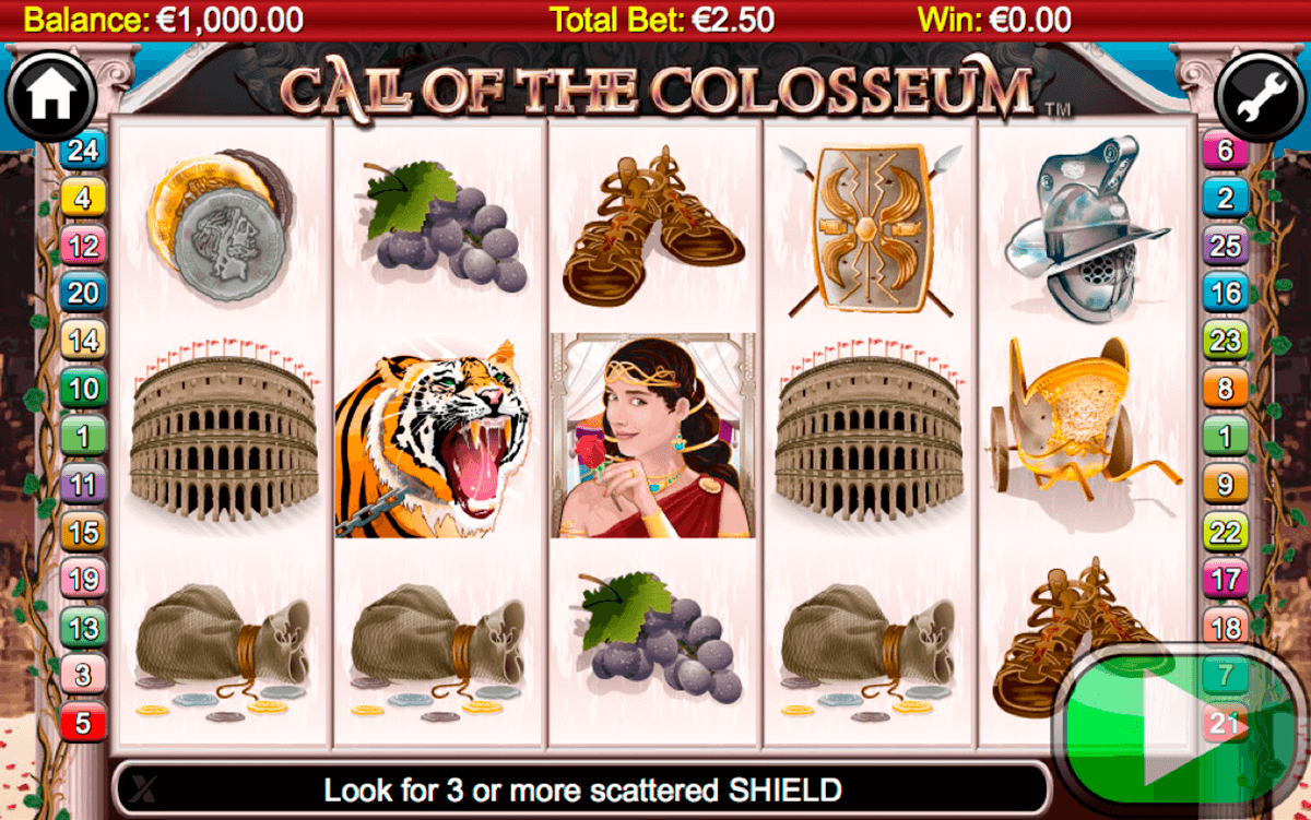 call of the colosseum nextgen gaming casinospil online 