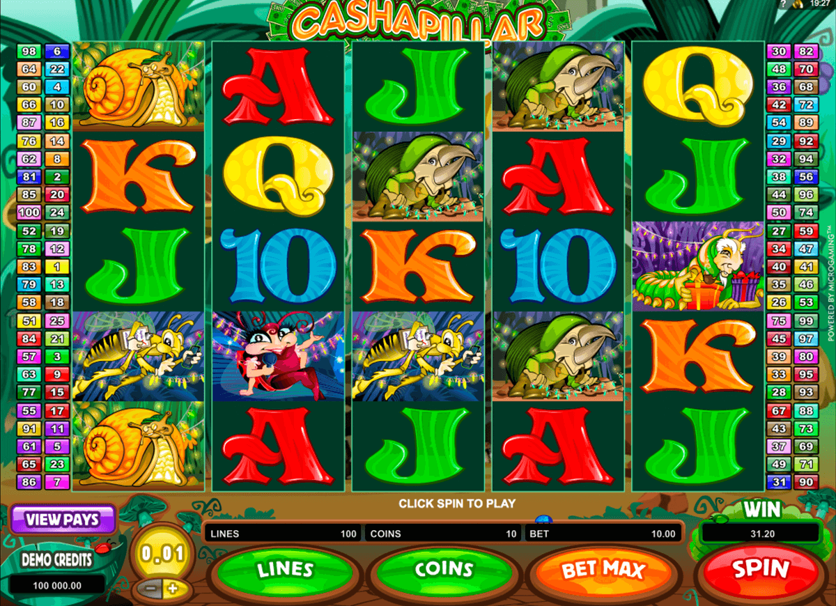 cashapillar microgaming casinospil online 
