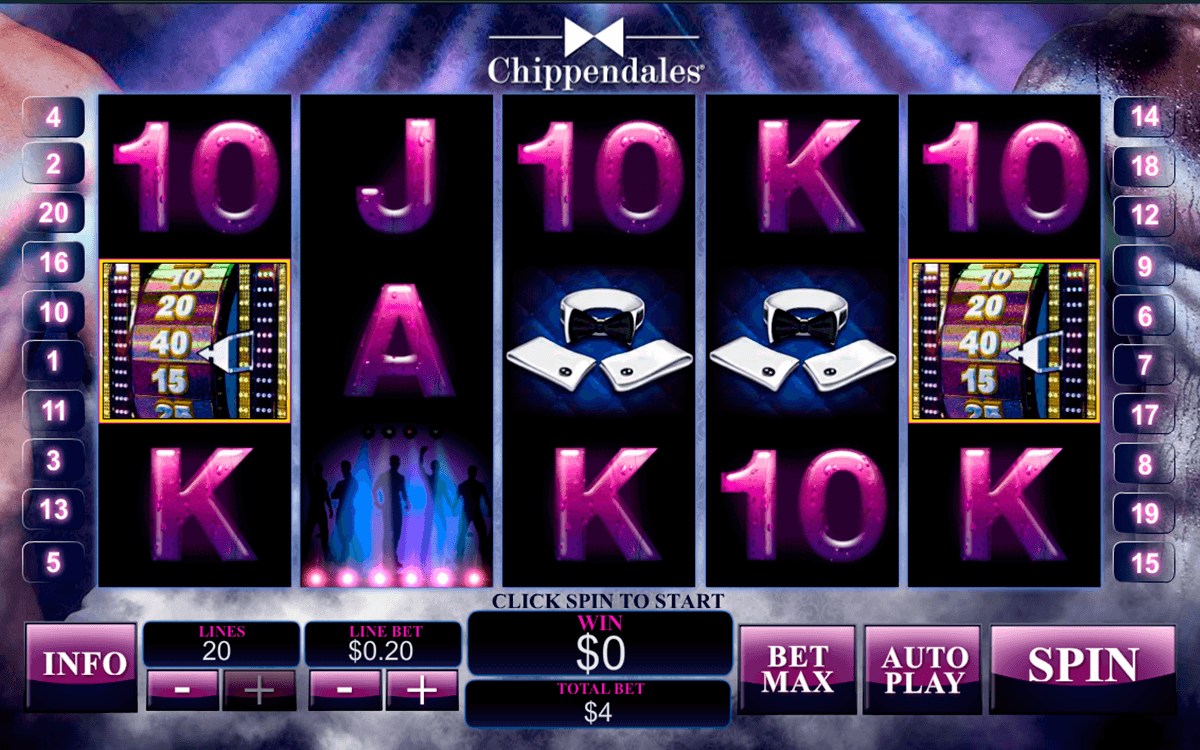chippendales playtech casinospil online 