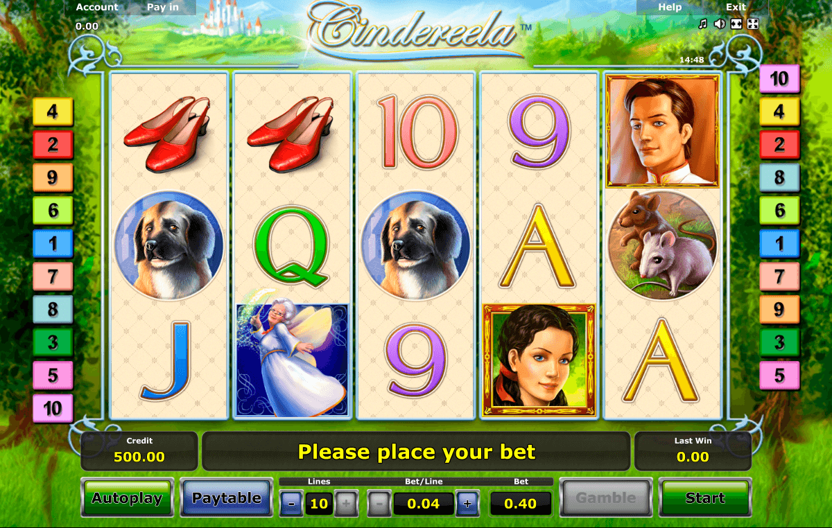 cindereela novomatic casinospil online 