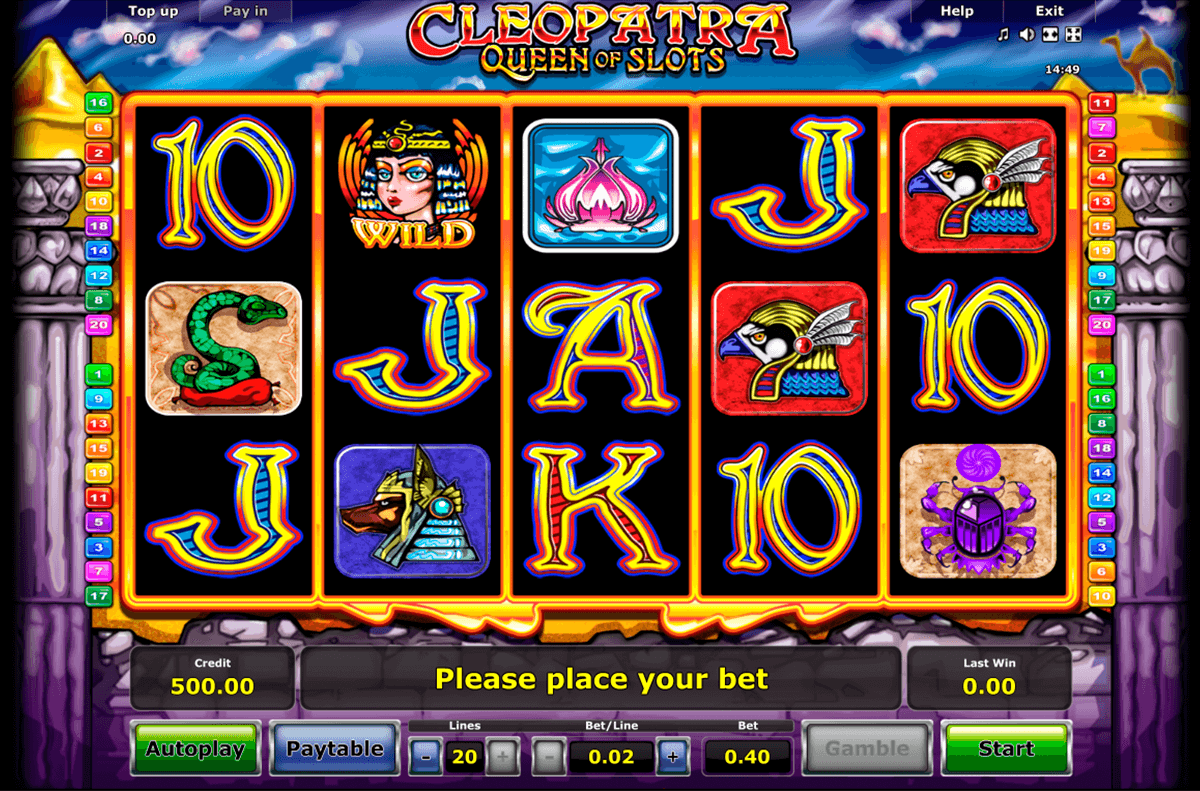 cleopatra novomatic casinospil online 