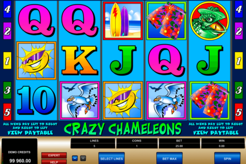 crazy chameleons microgaming casinospil online 