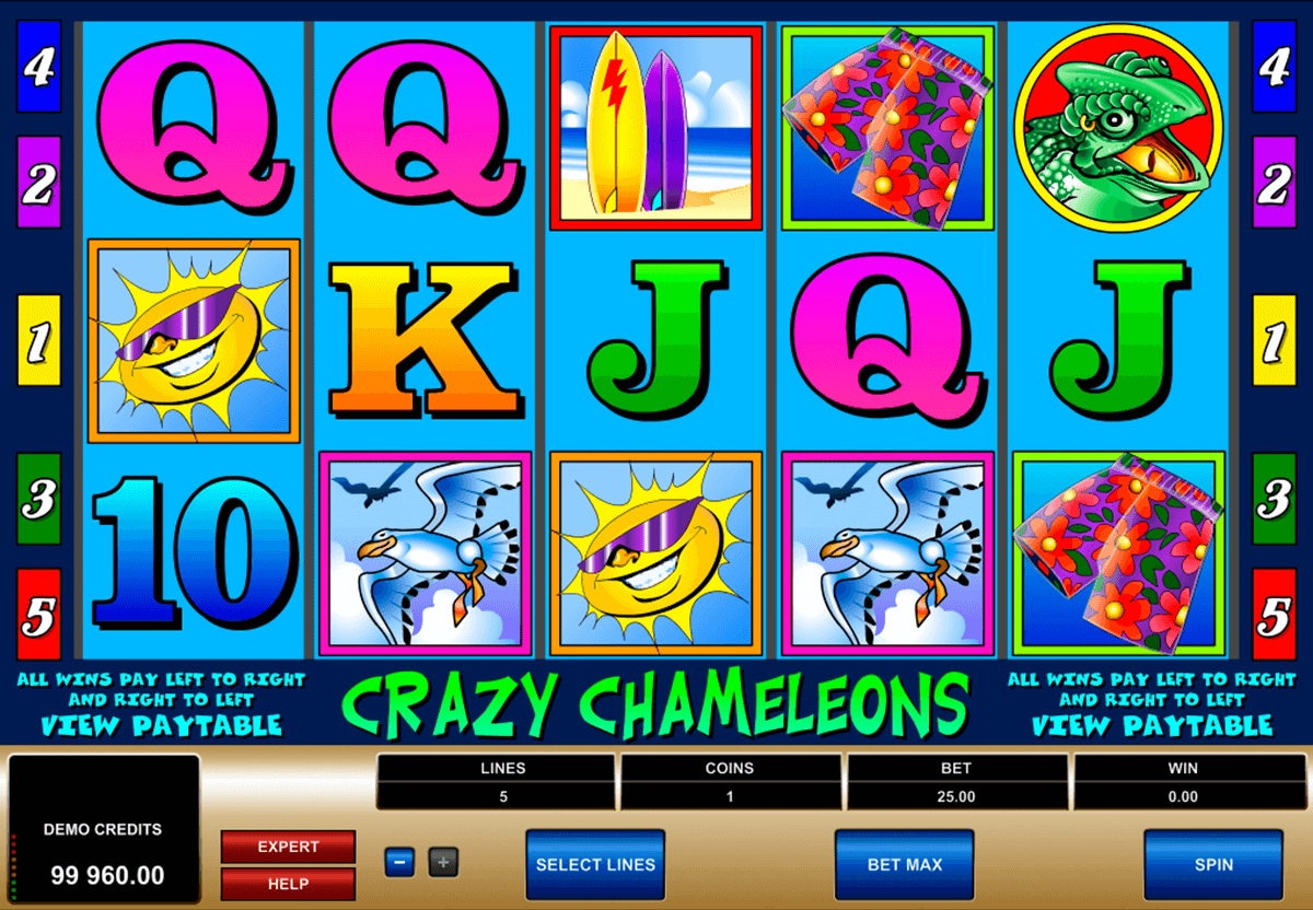 crazy chameleons microgaming casinospil online 