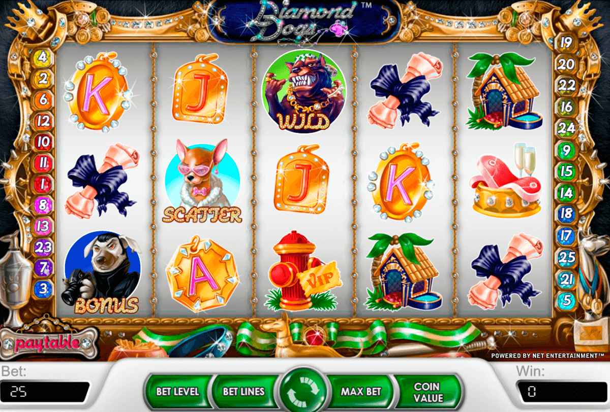 diamond dogs netent casinospil online 