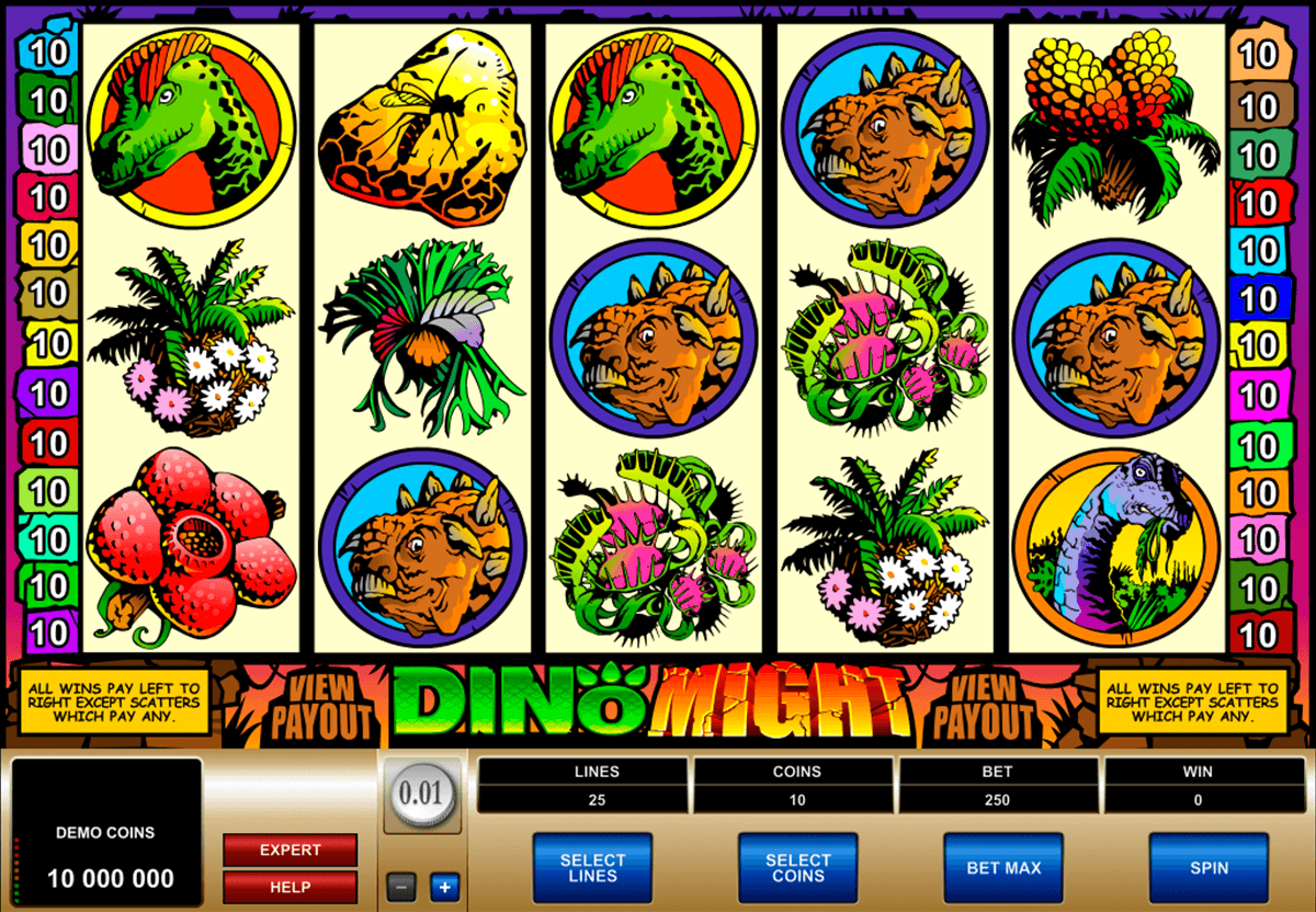 dino might microgaming casinospil online 