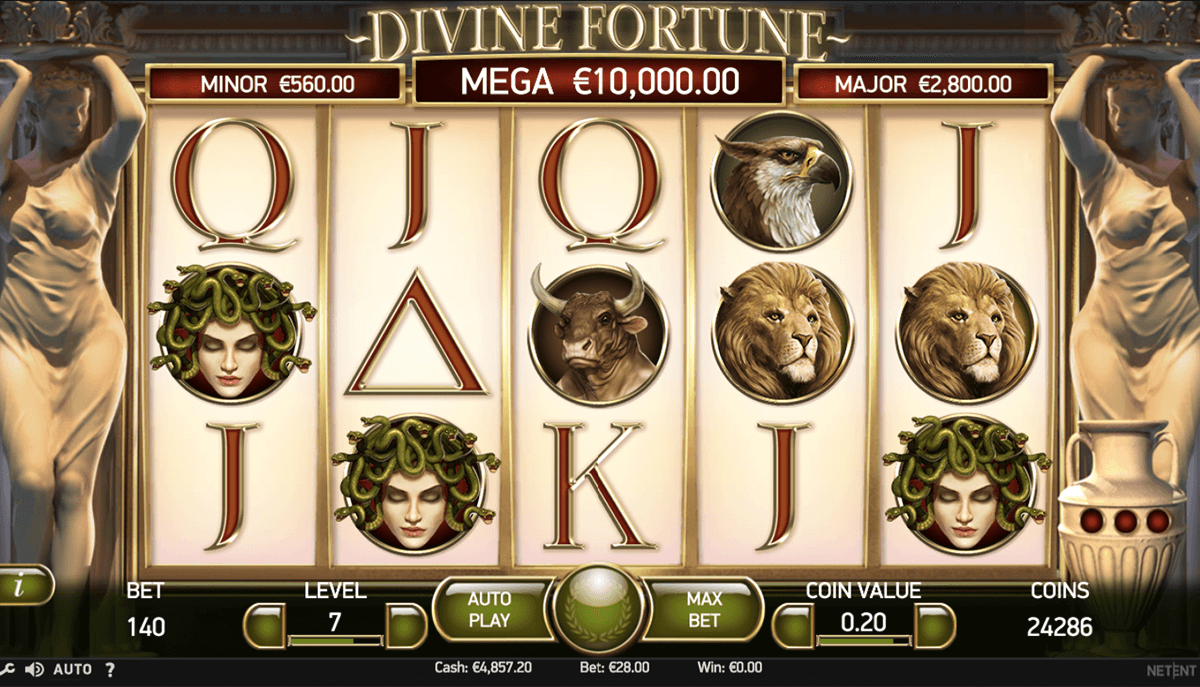 divine fortune netent casinospil online 