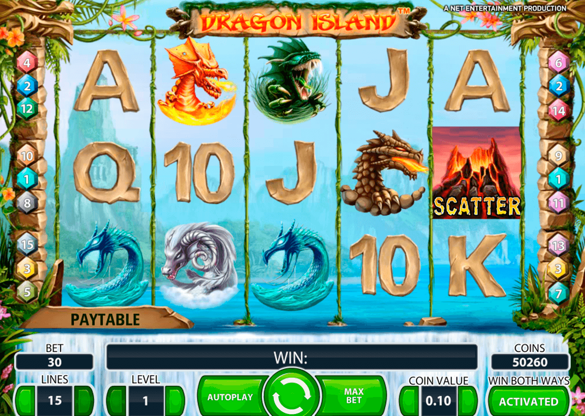 dragon island netent casinospil online 