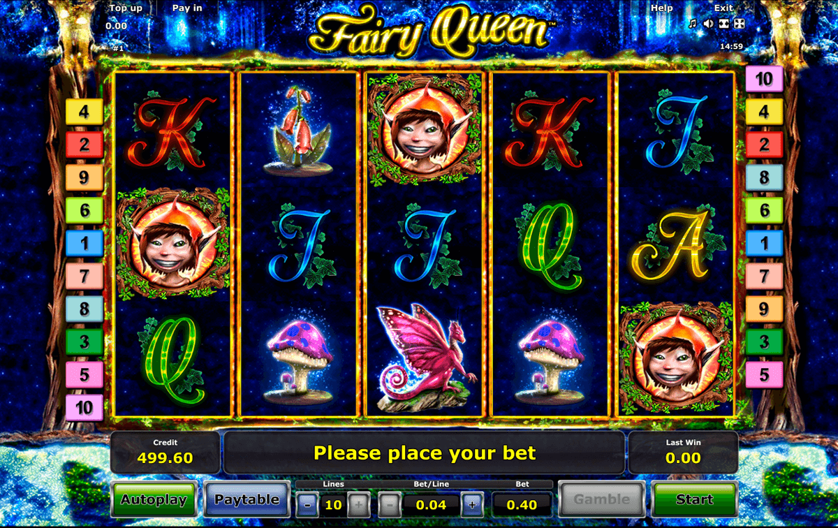 fairy queen novomatic casinospil online 
