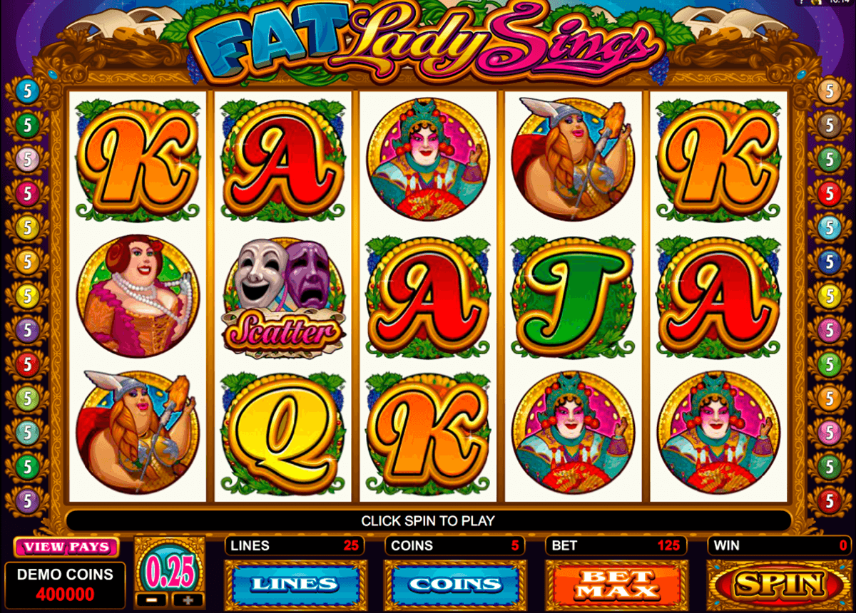 fat lady sings microgaming casinospil online 