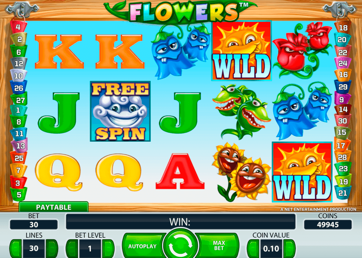 flowers netent casinospil online 