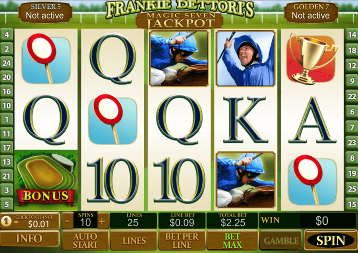 frankie dettoris magic 7 jackpot playtech casinospil online 