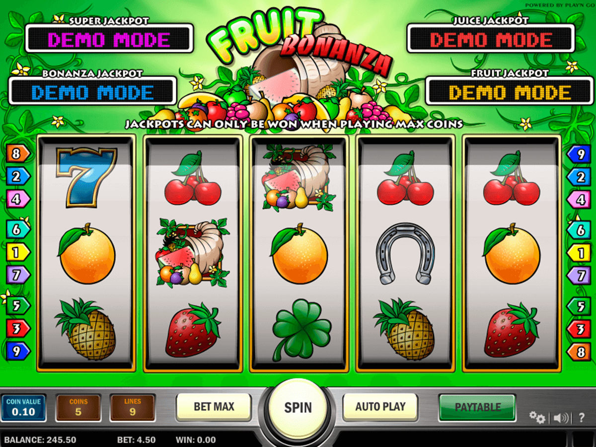 fruit bonanza playn go casinospil online 
