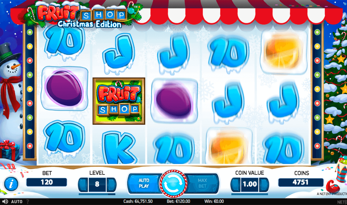 fruit shop christmas edition netent casinospil online 