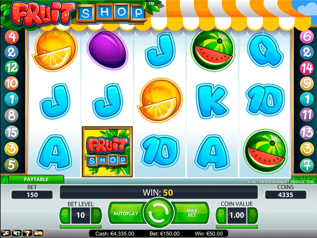 fruit shop netent casinospil online 