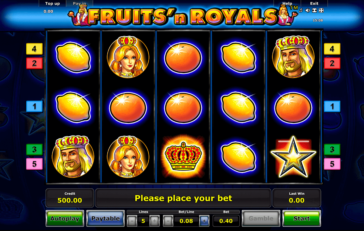 fruitsn royals novomatic casinospil online 