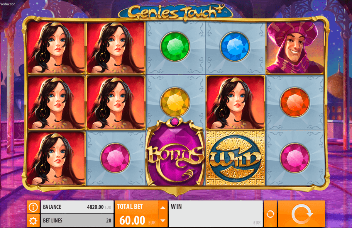 genies touch quickspin casinospil online 