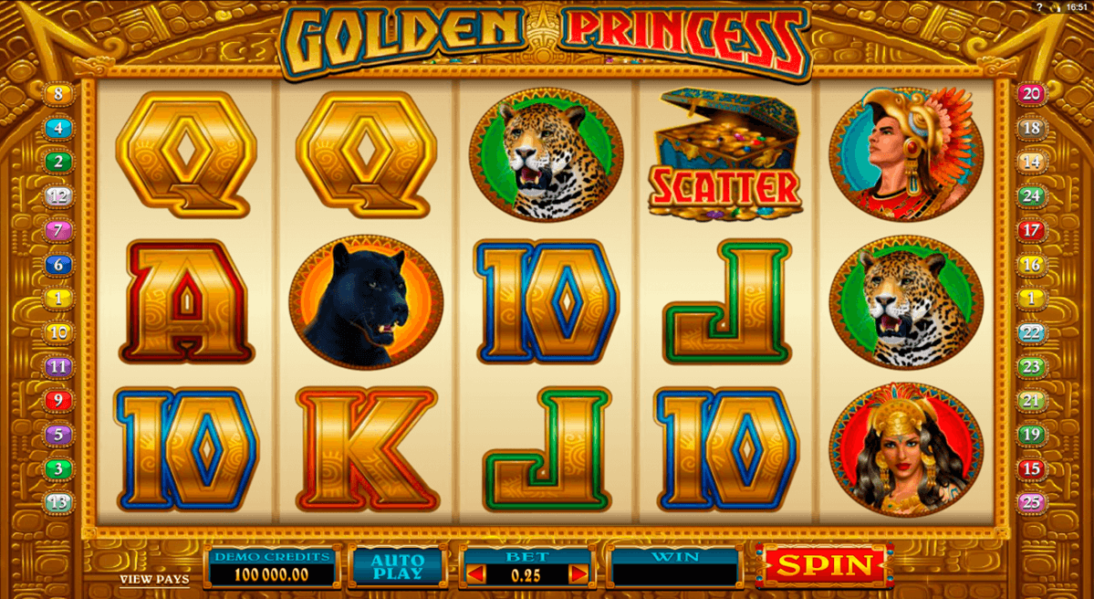 golden princess microgaming casinospil online 