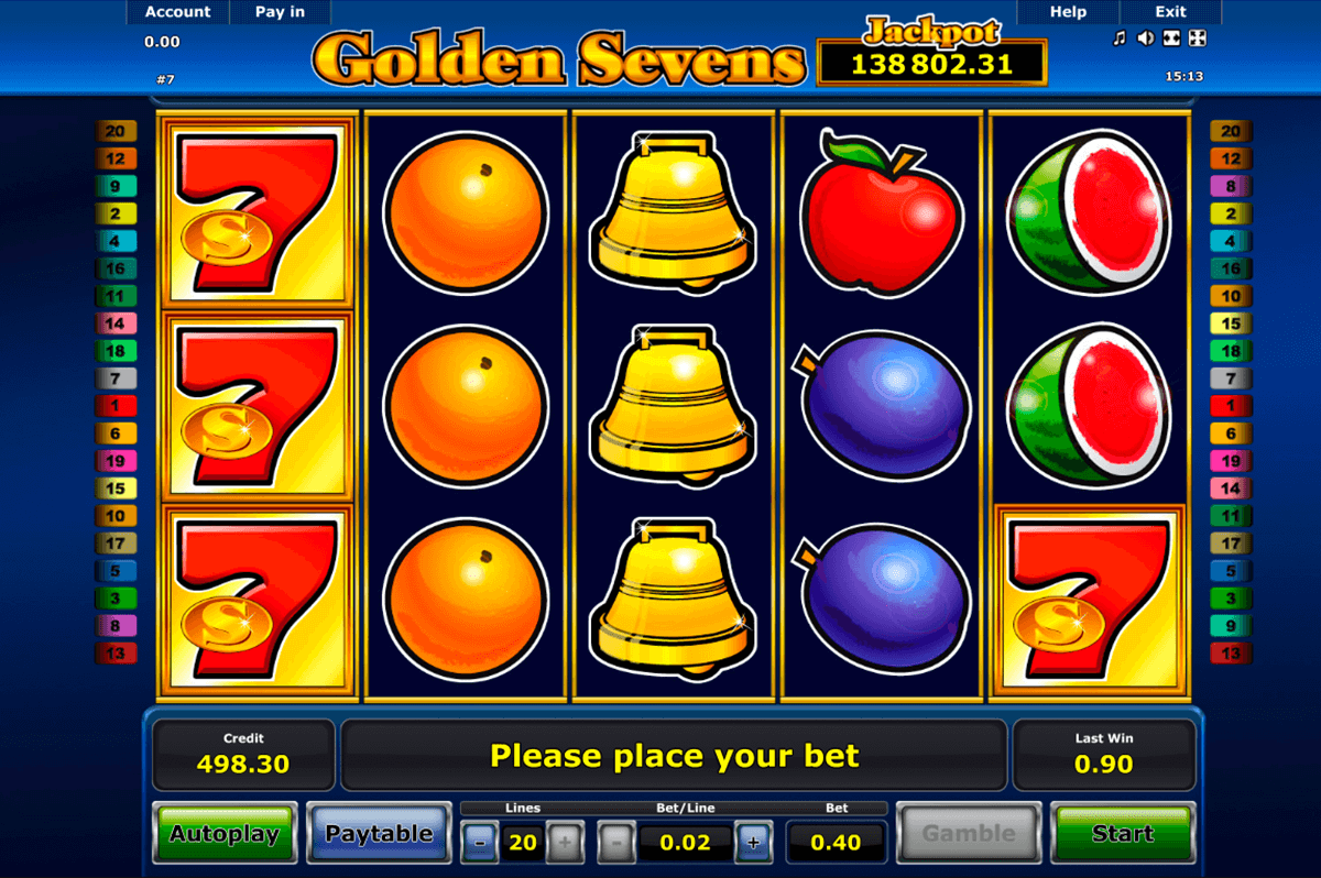 golden sevens novomatic casinospil online 