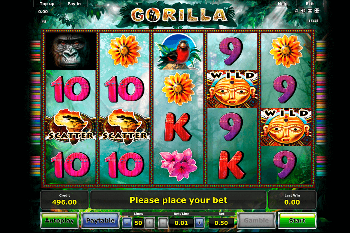 gorilla novomatic casinospil online 