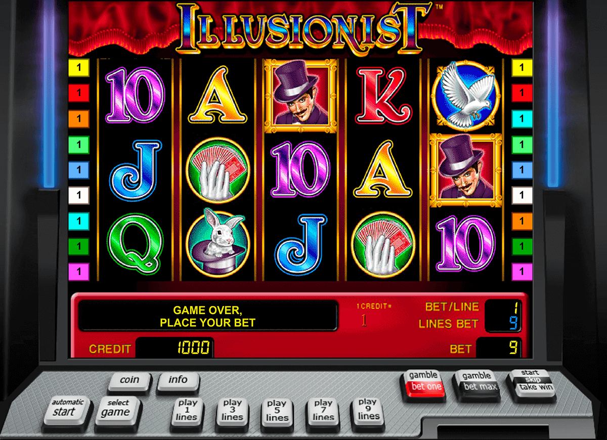 illusionist novomatic casinospil online 