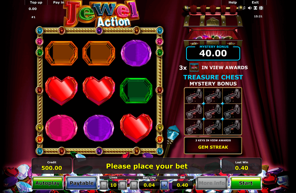 jewel action novomatic casinospil online 