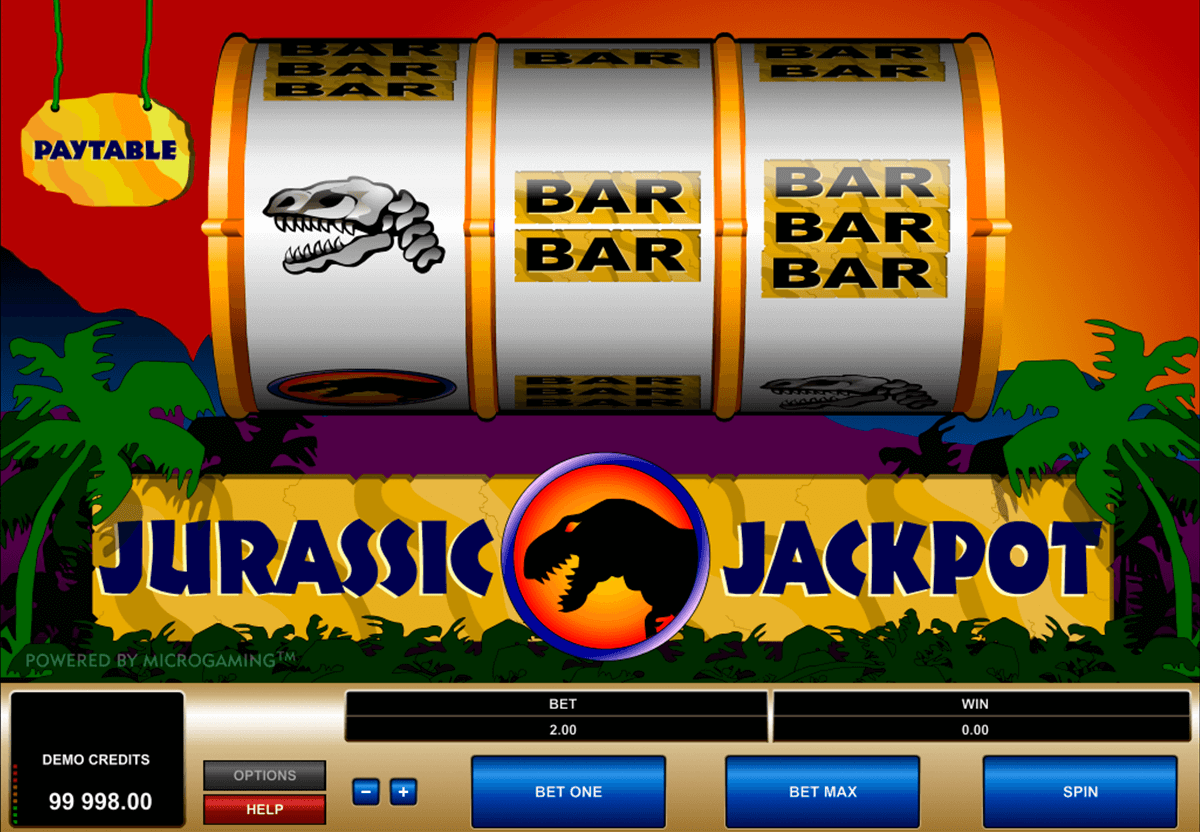 jurassic jackpot microgaming casinospil online 