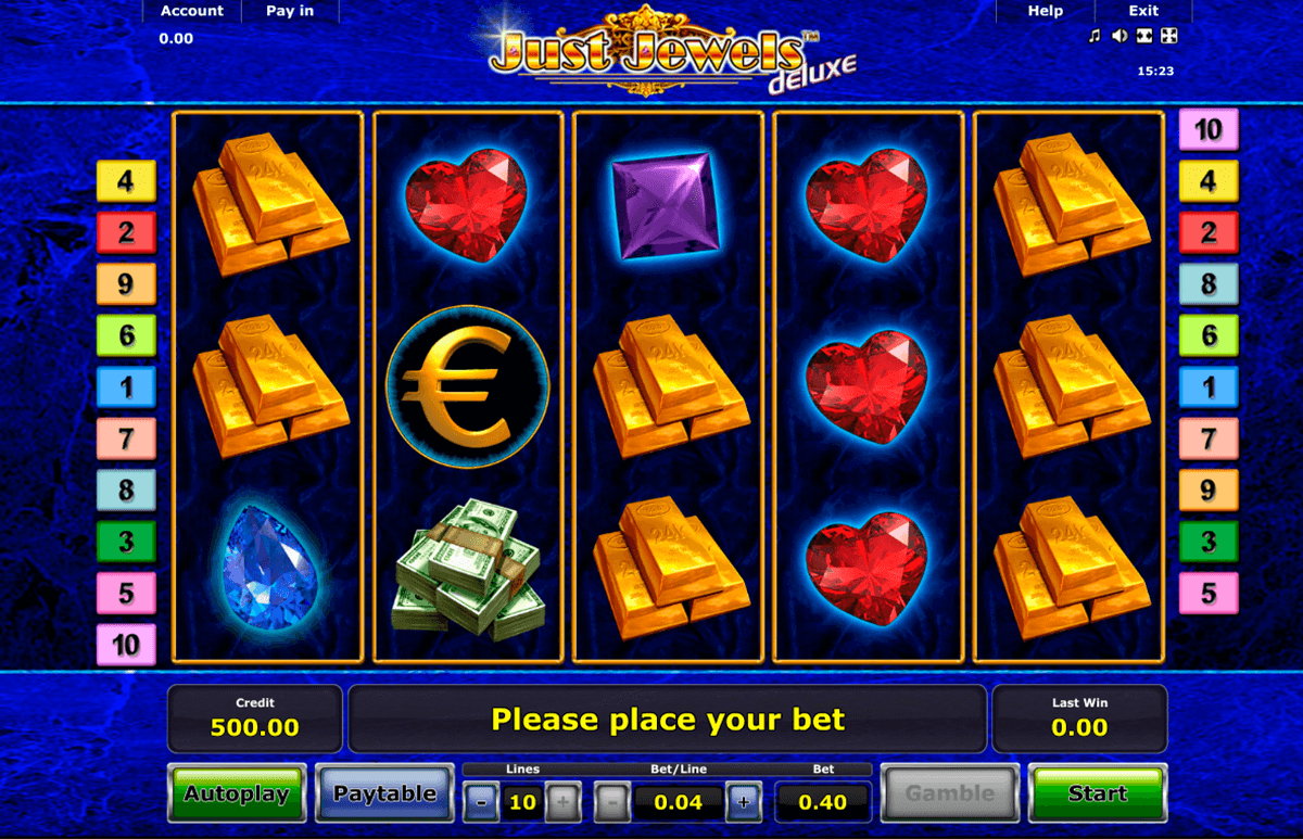 just jewels deluxe novomatic casinospil online 