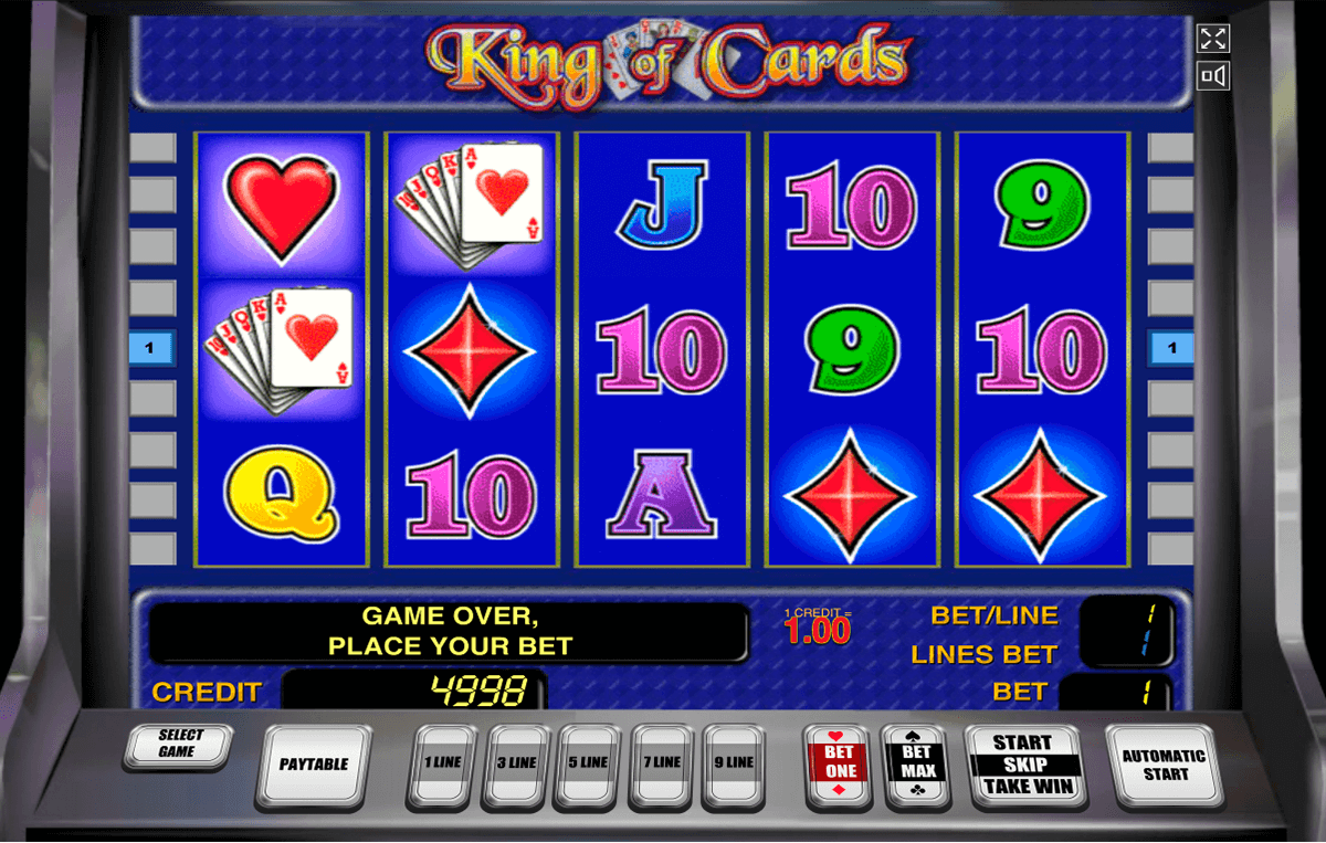 king of cards novomatic casinospil online 