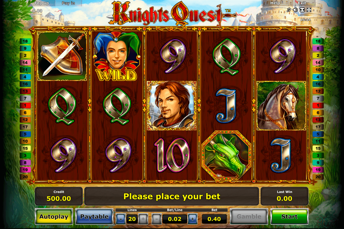 knights quest novomatic casinospil online 