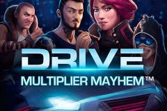 logo drive multiplier mayhem netent spillemaskine 