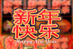 logo happy new year microgaming spillemaskine 