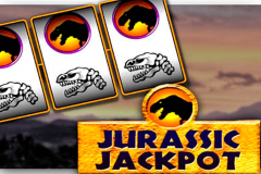 logo jurassic jackpot microgaming spillemaskine 