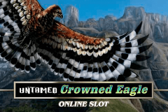 logo untamed crowned eagle microgaming spillemaskine 