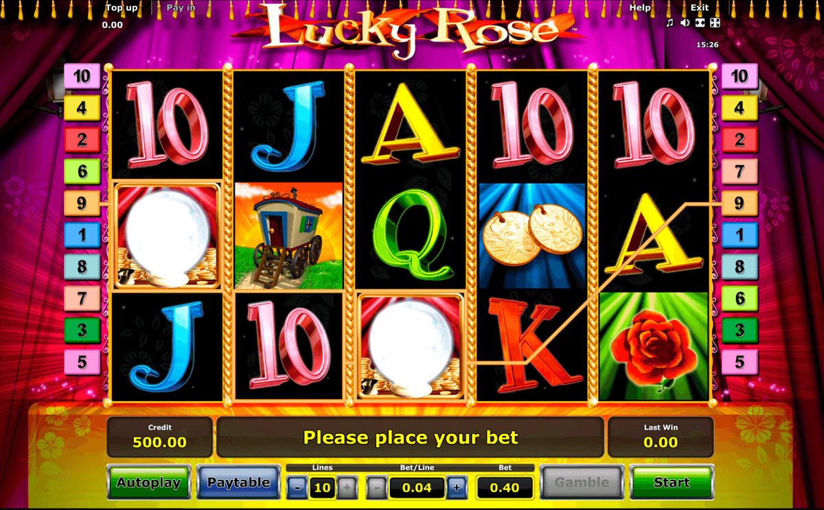 lucky rose novomatic casinospil online 