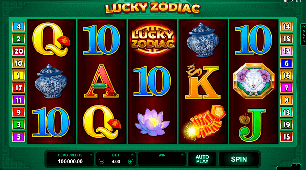 lucky zodiac microgaming casinospil online 