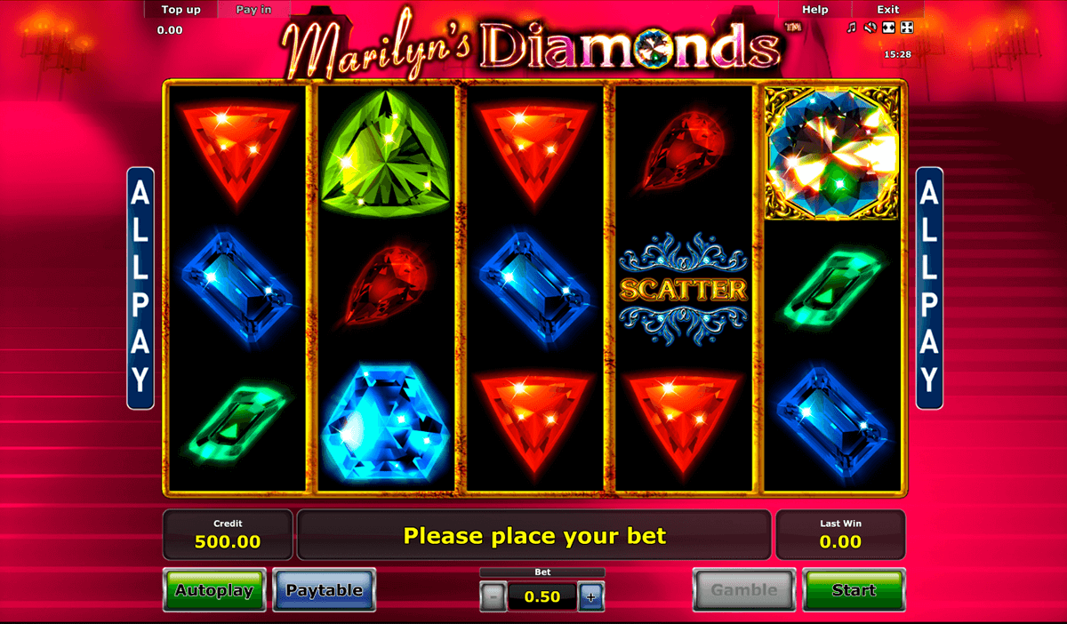 marilyns diamonds novomatic casinospil online 
