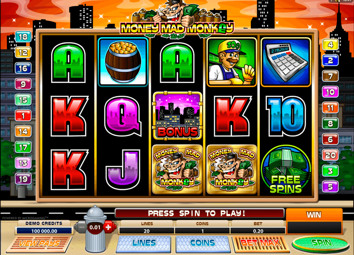money mad monkey microgaming casinospil online 