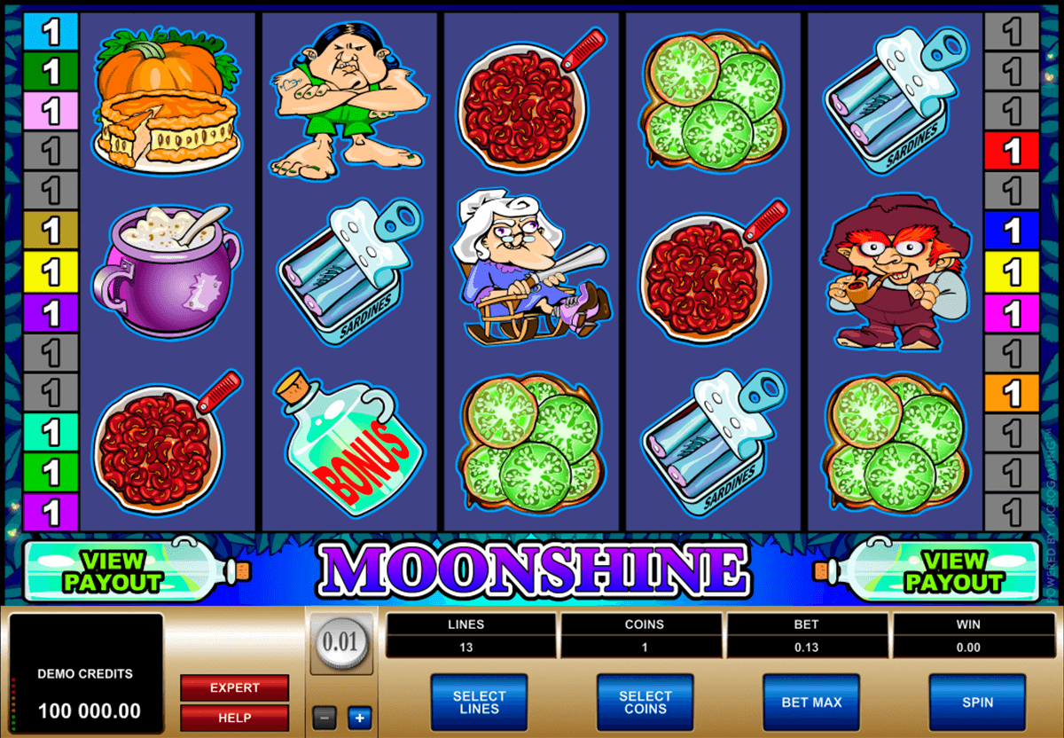 moonshine microgaming casinospil online 