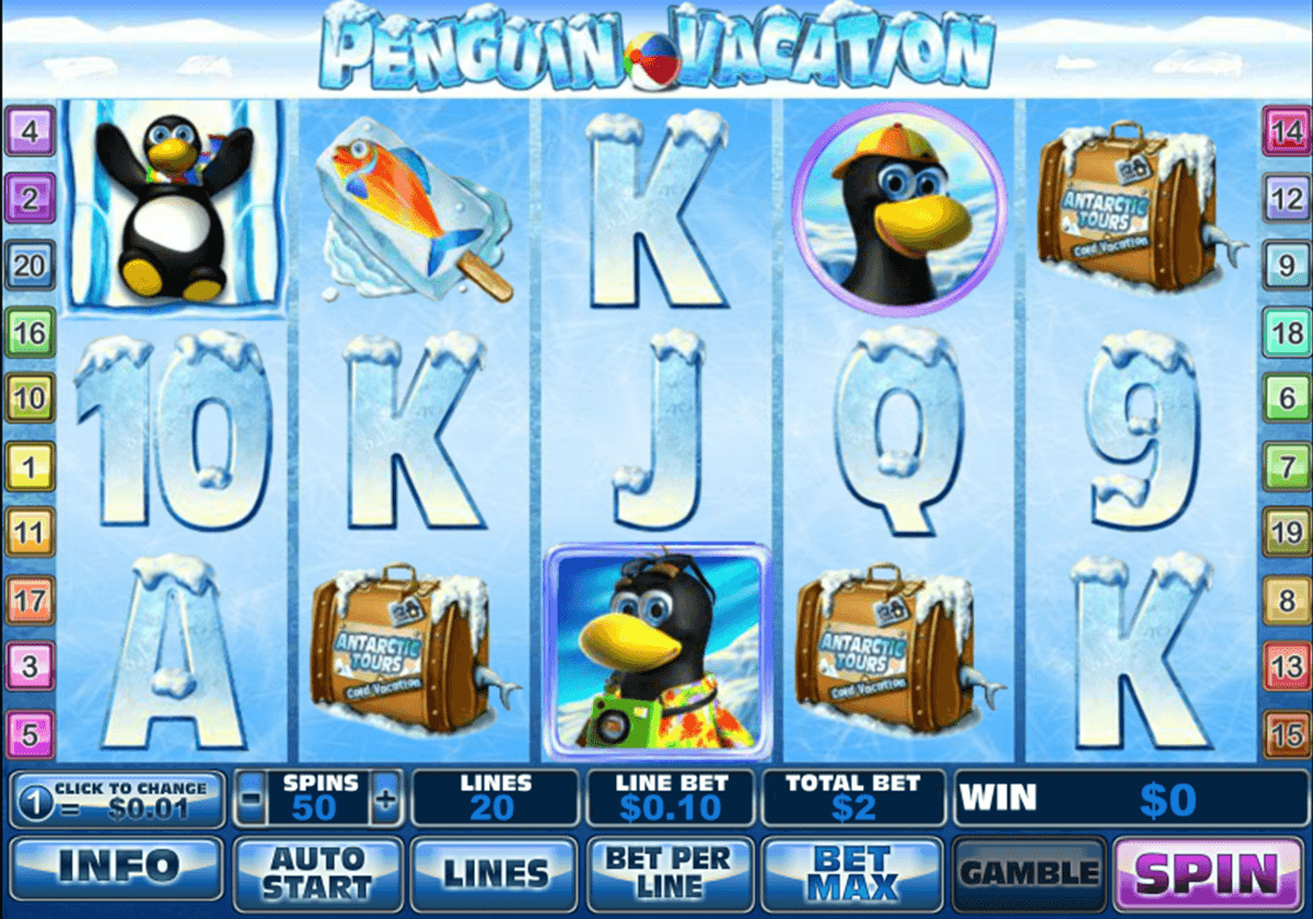 penguin vacation playtech casinospil online 